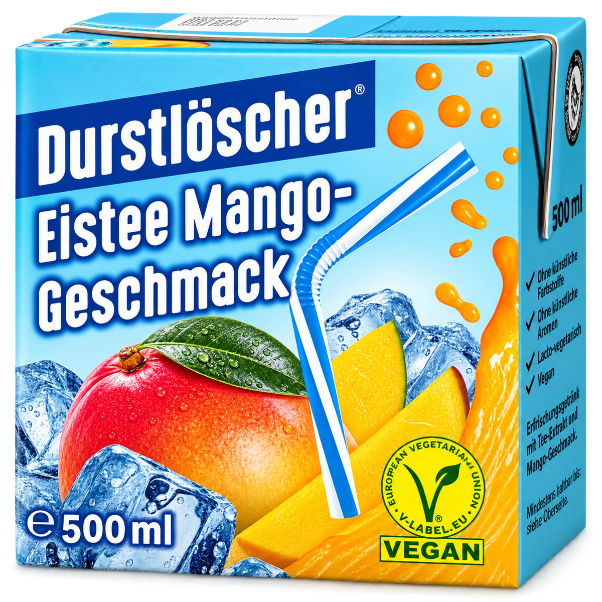 Durstlöscher Eistee Mango 500 ml