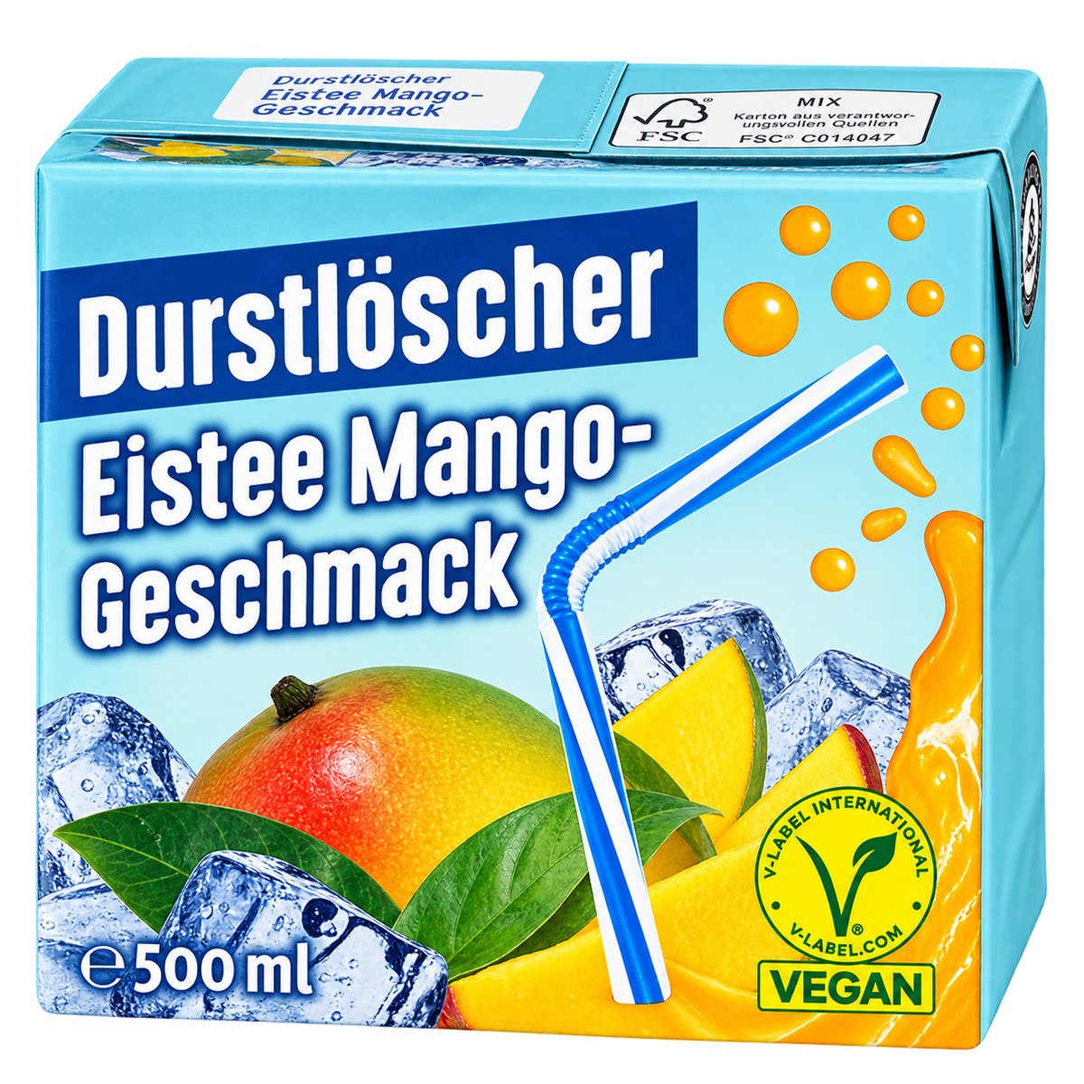 DURSTLÖSCHER EISTEE MANGO - 500ML