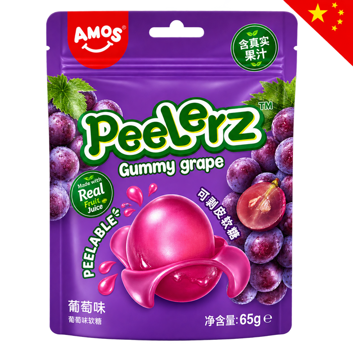 AMOS PEELERZ GUMMY GRAPE 65G