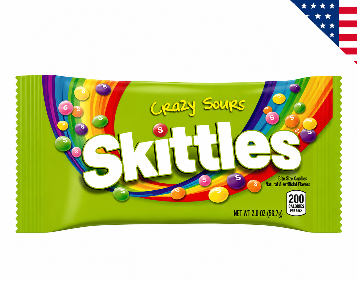 SKITTLES CRAZY SOURS 38G