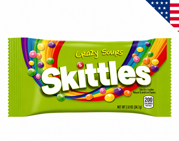 SKITTLES CRAZY SOURS 38G