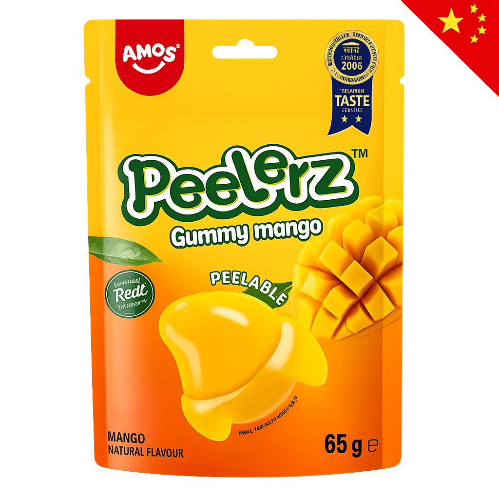 AMOS PEELERZ GUMMY MANGO 65G