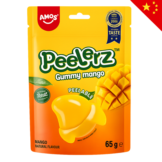 AMOS PEELERZ GUMMY MANGO 65G