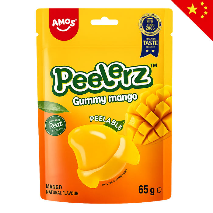 AMOS PEELERZ GUMMY MANGO 65G