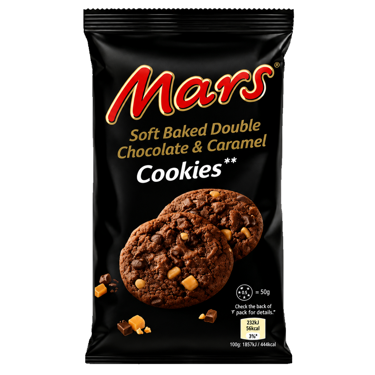 MARS COOKIES CHOCOLATE & CARAMEL UK 162G