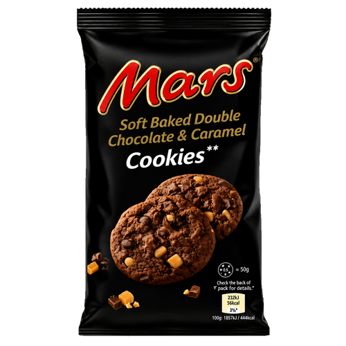 MARS COOKIES CHOCOLATE & CARAMEL UK 162G
