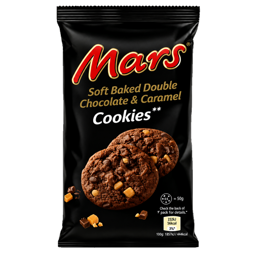 MARS COOKIES CHOCOLATE & CARAMEL UK 162G
