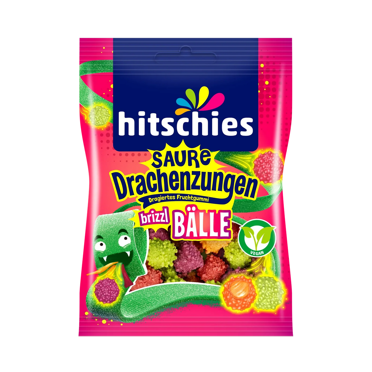 HITSCHIES SAURE DRACHENZUNGEN BRIZZL BÄLLE 100G
