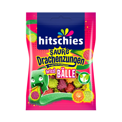 HITSCHIES SAURE DRACHENZUNGEN BRIZZL BÄLLE 100G