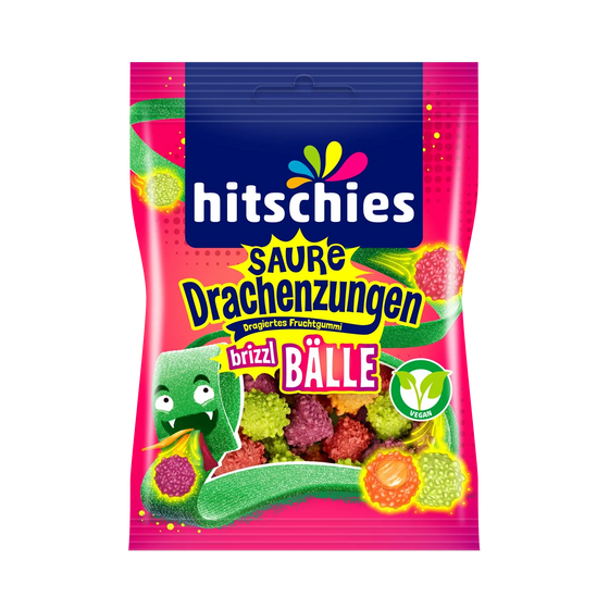 HITSCHIES SAURE DRACHENZUNGEN BRIZZL BÄLLE 100G