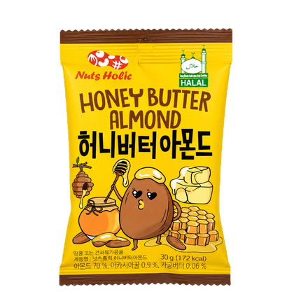 NUTS HOLIC HONEY BUTTER ALMOND KOREA 30G