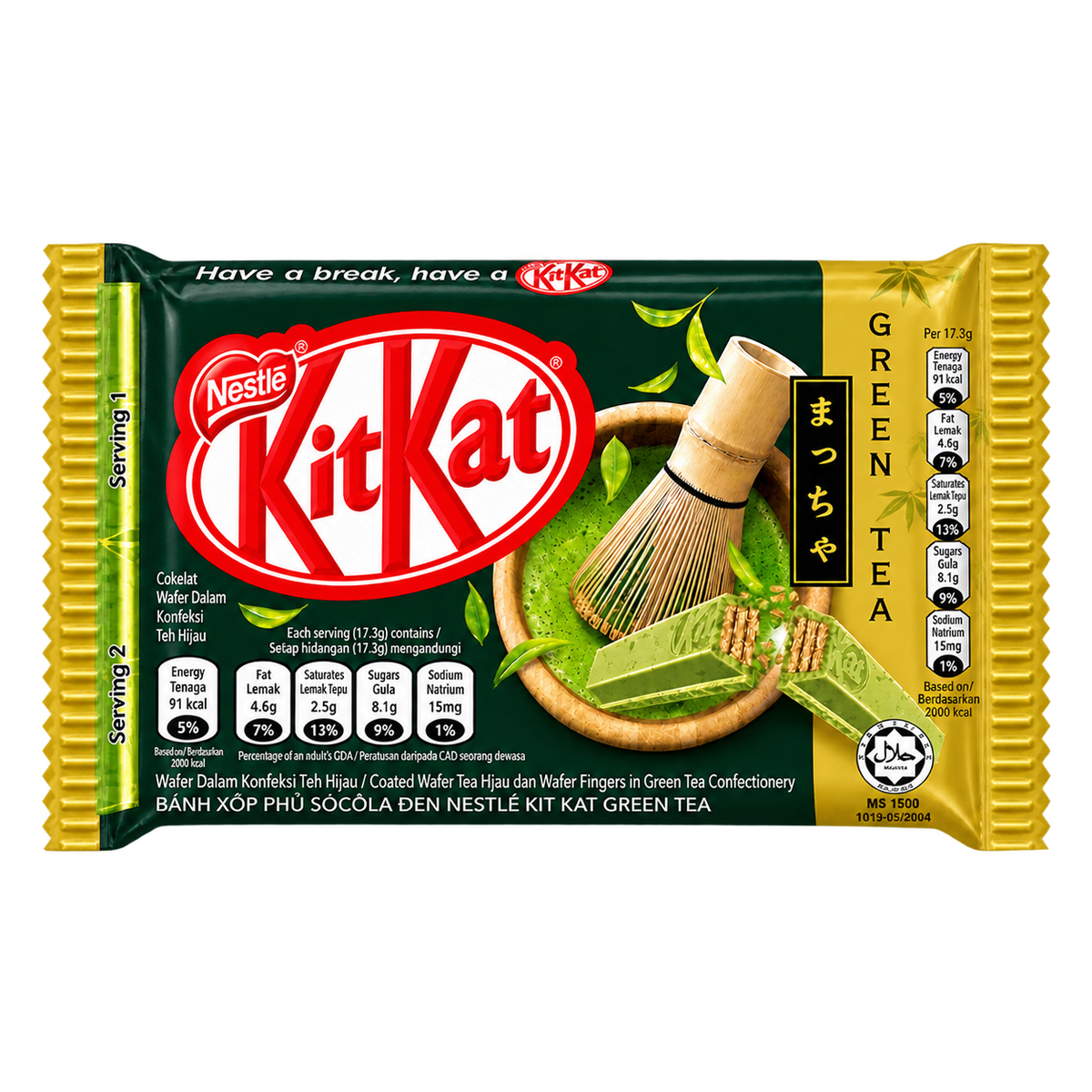 KITKAT GREEN TEA 4 FINGER 35 G