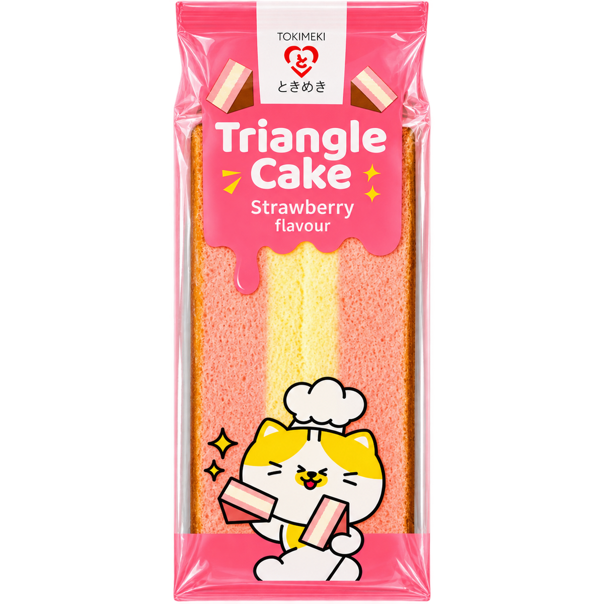 TOKIMEKI TRIANGLE CAKE STRAWBERRY JAPAN 90G