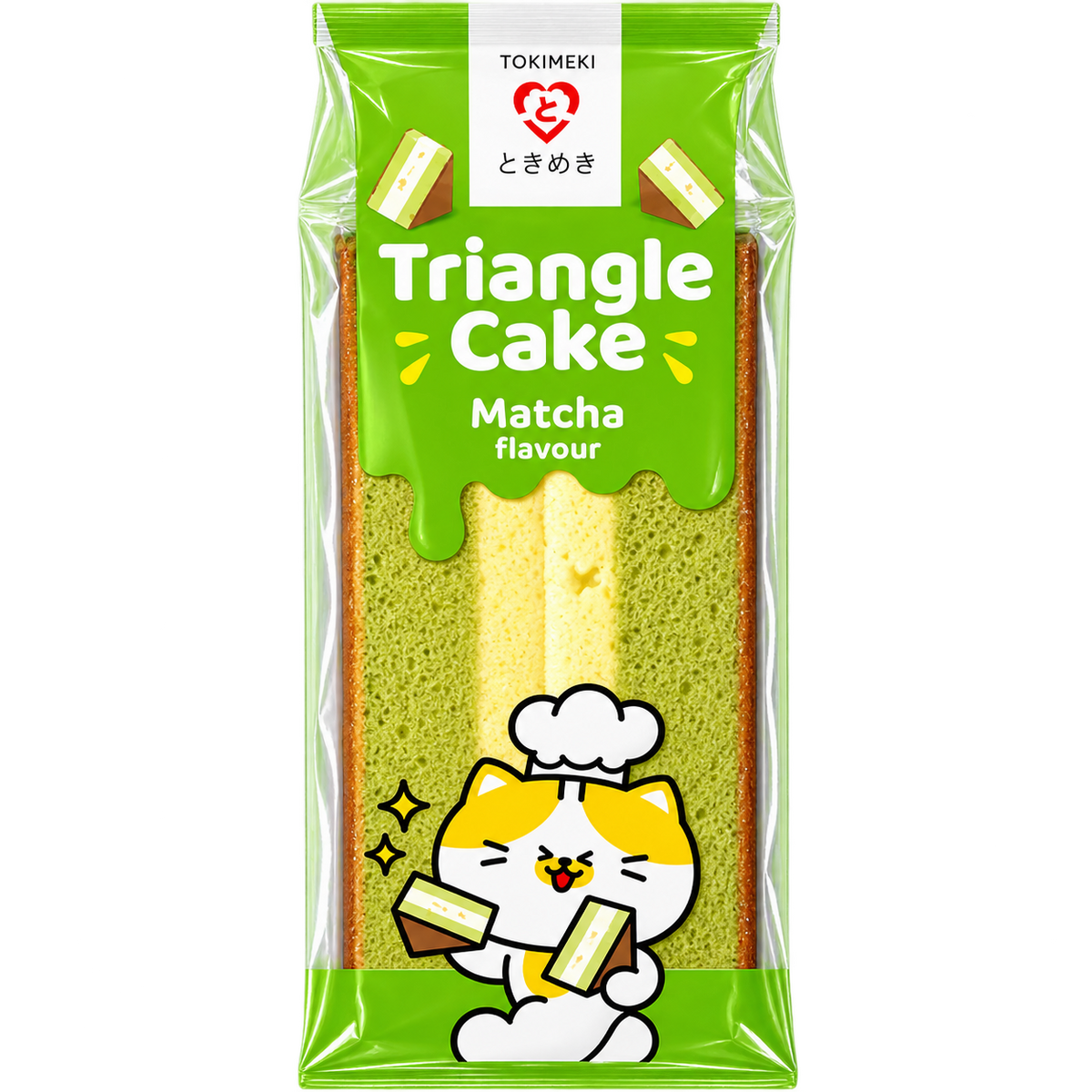 TOKIMEKI TRIANGLE CAKE MATCHA JAPAN 90G