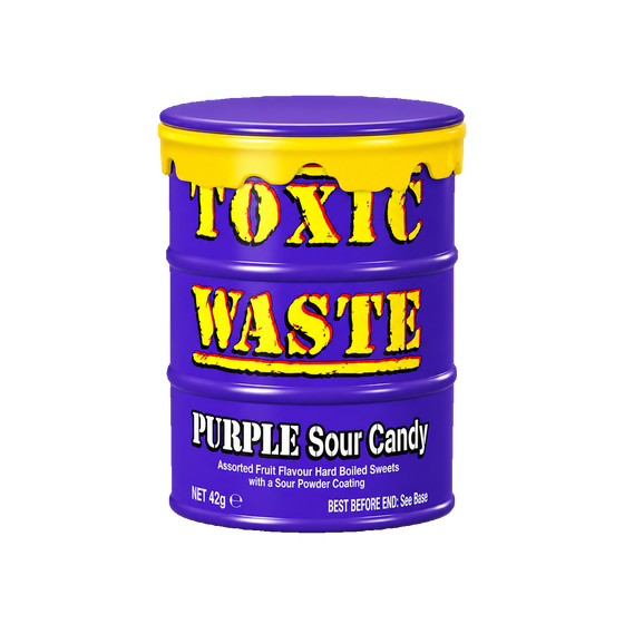 TOXIC WASTE PURPLE SOUR CANDY USA 42G