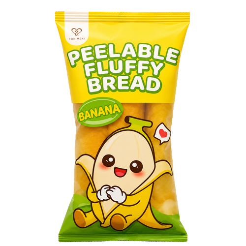 TOKIMEKI PEELABLE FLUFFY BREAD BANANA 65G