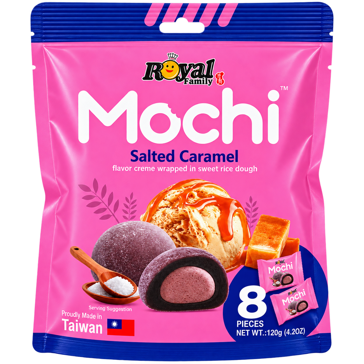 ROYAL FAMILY MOCHI SALTED CARAMEL 120 G