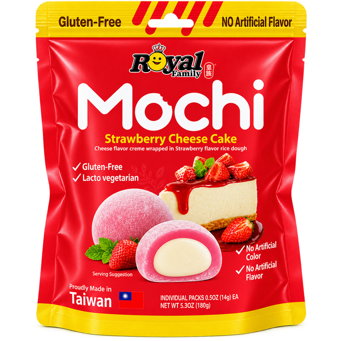 ROYAL FAMILY MOCHI STRAWBERRY CHEESECAKE 120G