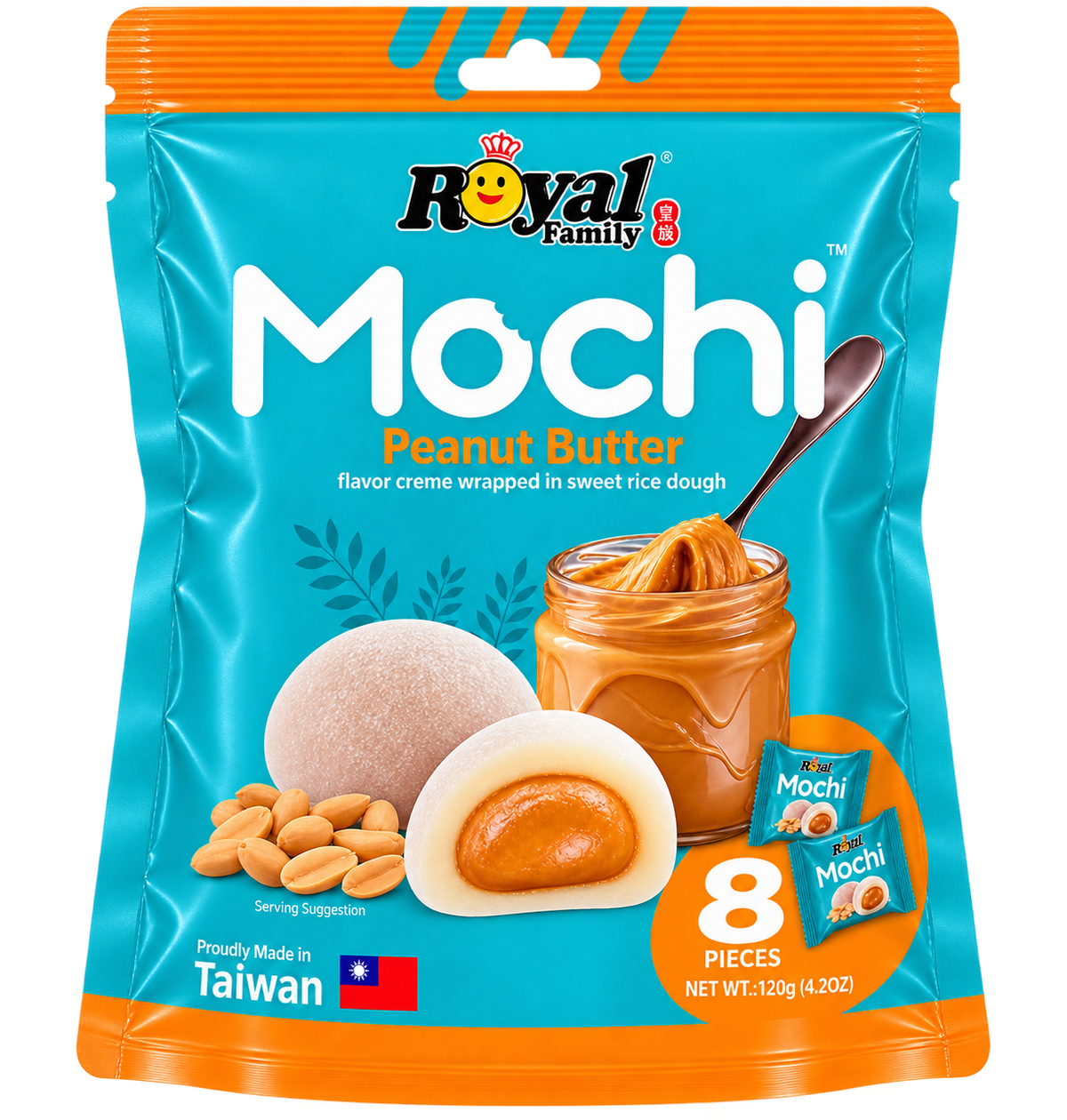 ROYAL FAMILY MOCHI PEANUT BUTTER 120 G