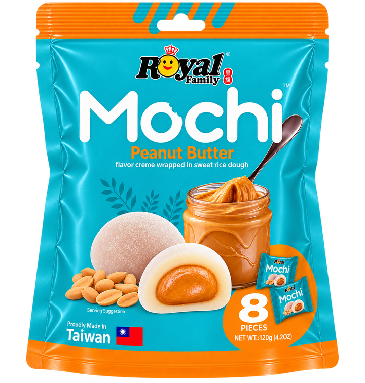 ROYAL FAMILY MOCHI PEANUT BUTTER 120 G