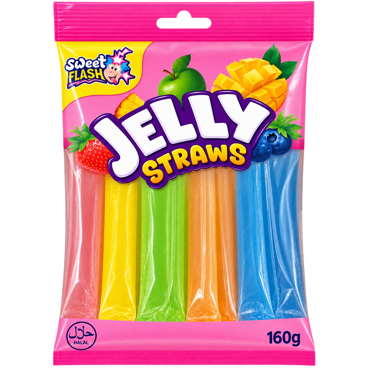 JELLY STRAWS 160G