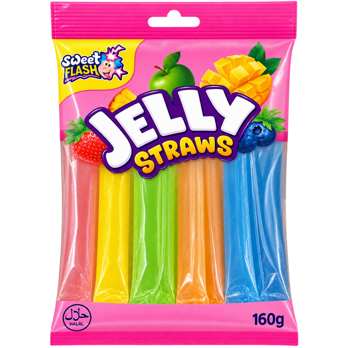 JELLY STRAWS 160G