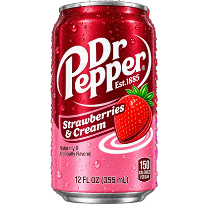 DR PEPPER STRAWBERRIES & CREAM USA 355ML