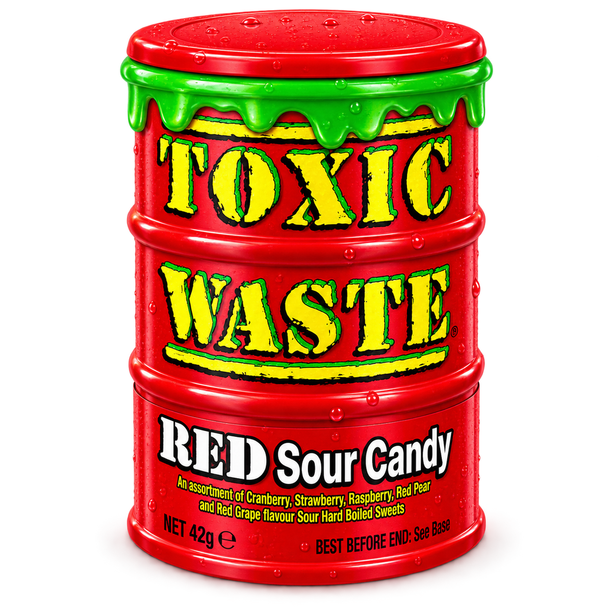 TOXIC WASTE RED SOUR CANDY USA 42G