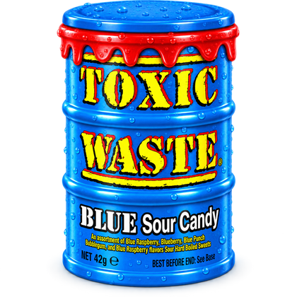 TOXIC WASTE BLUE SOUR CANDY USA 42G