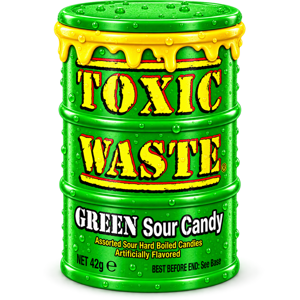 TOXIC WASTE GREEN SOUR CANDY USA 42G
