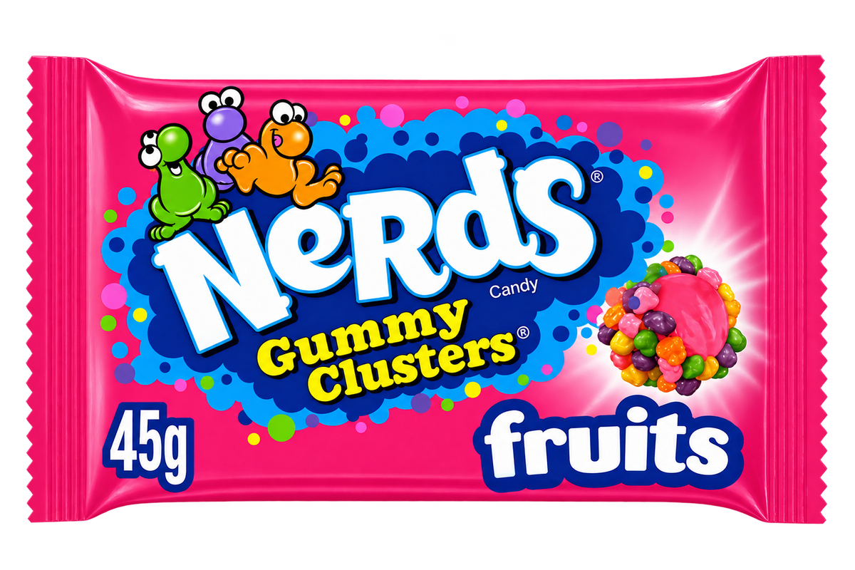 NERDS GUMMY CLUSTERS FRUITY 45G