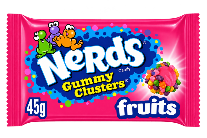 NERDS GUMMY CLUSTERS FRUITY 45G
