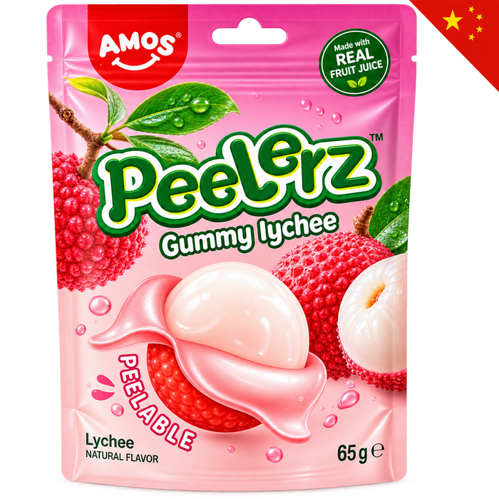 AMOS PEELERZ GUMMY LYCHEE 65G