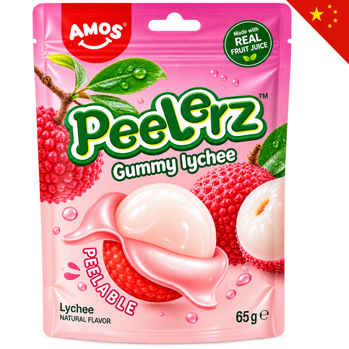 AMOS PEELERZ GUMMY LYCHEE 65G