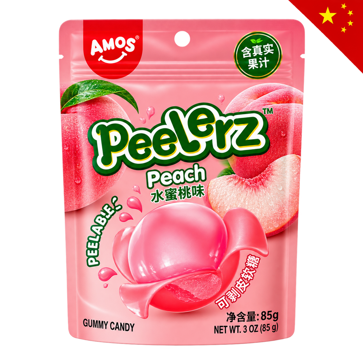 AMOS PEELERZ GUMMY PFIRSICH 65G
