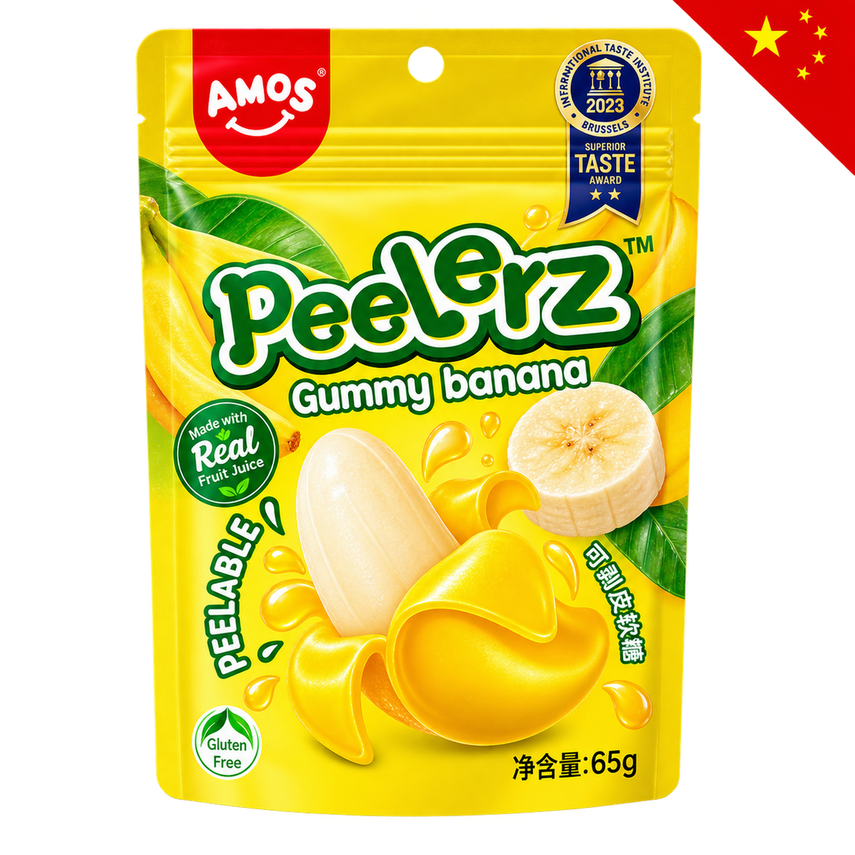 AMOS PEELERZ GUMMY BANANA 65 G