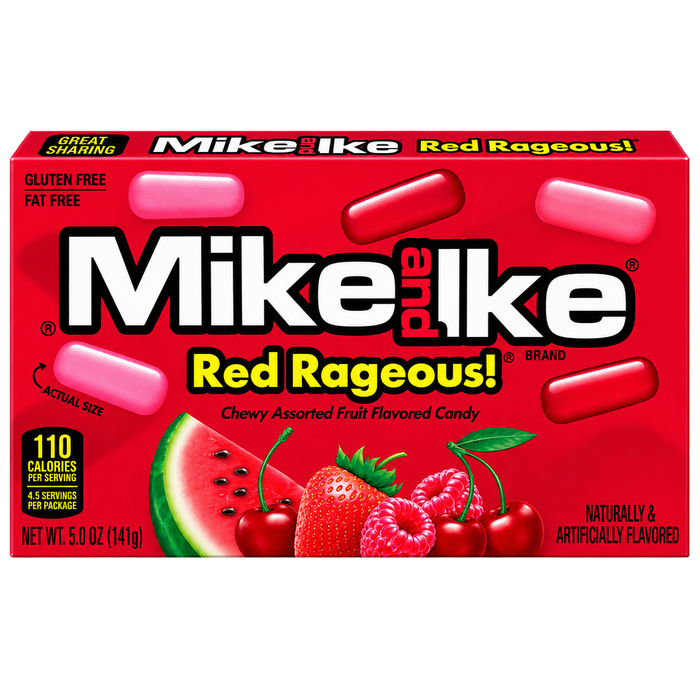 MIKE & IKE RED RAGEOUS THEATER BOX USA 120G