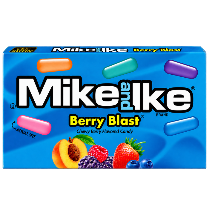 MIKE & IKE BERRY BLAST THEATER BOX USA 120G