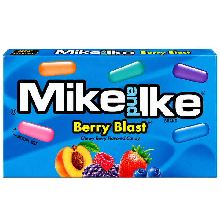 MIKE & IKE BERRY BLAST THEATER BOX USA 120G