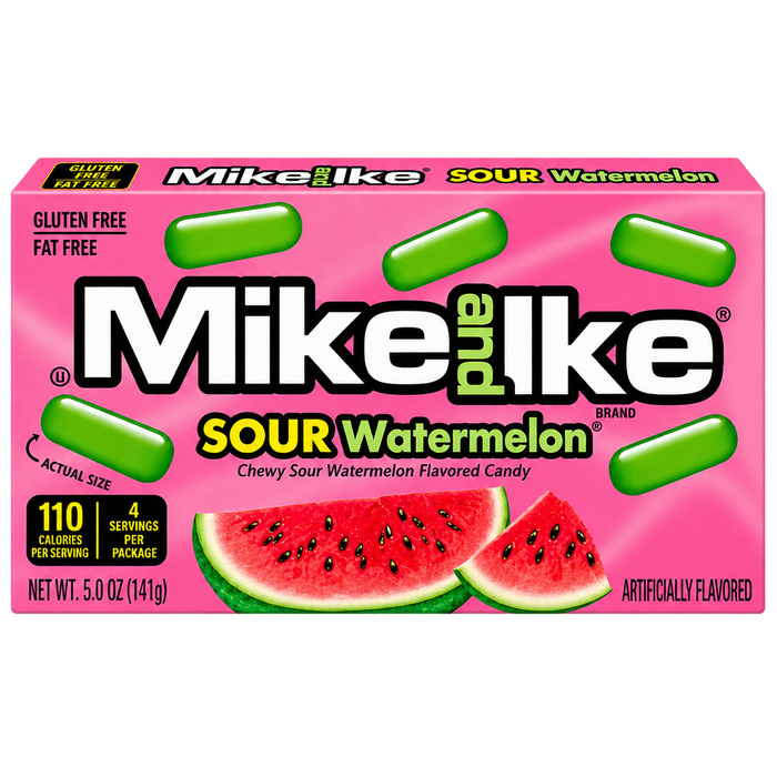 MIKE & IKE SOUR WATERMELON THEATER BOX USA 120G