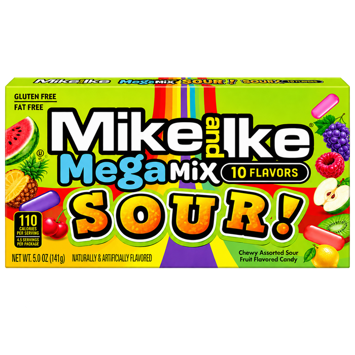 MIKE & IKE MEGA MIX SOUR THEATER BOX USA 141G