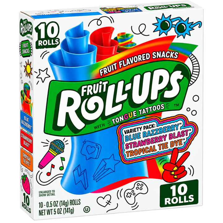 FRUIT ROLL-UPS VARIETY PACK USA 141G