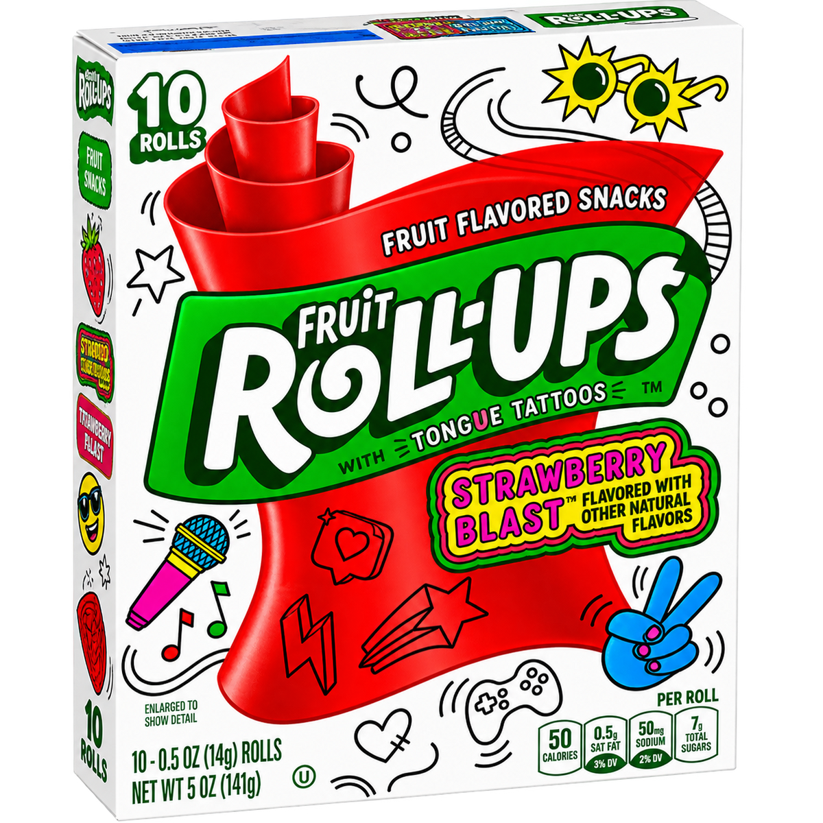 FRUIT ROLL-UPS STRAWBERRY USA 141G