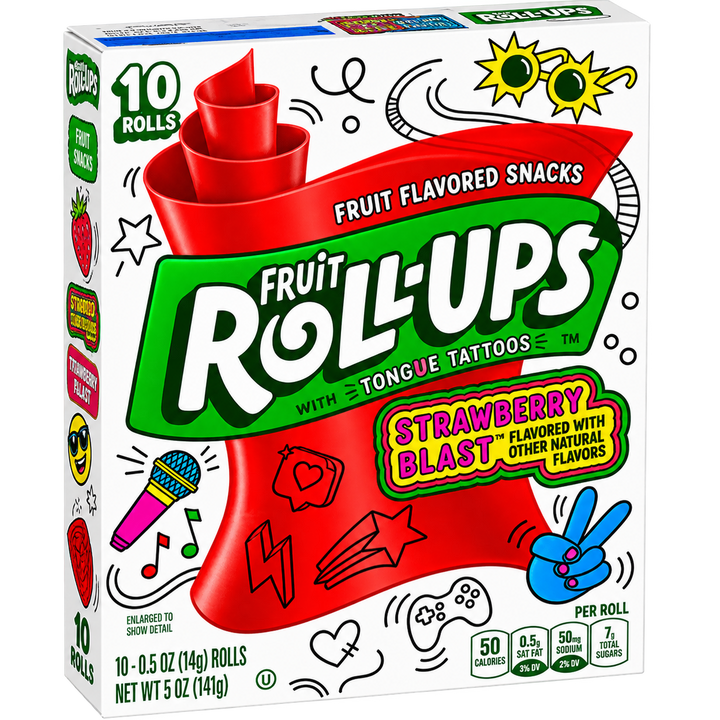 FRUIT ROLL-UPS STRAWBERRY USA 141G