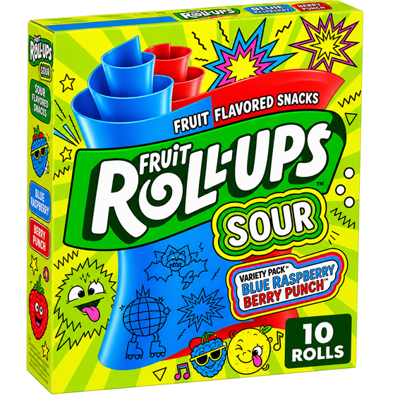 FRUIT ROLL-UPS SOUR USA 141G