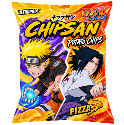 ULTRAPOP CHIPSAN KARTOFFELCHIPS PIZZA NARUTO 110G