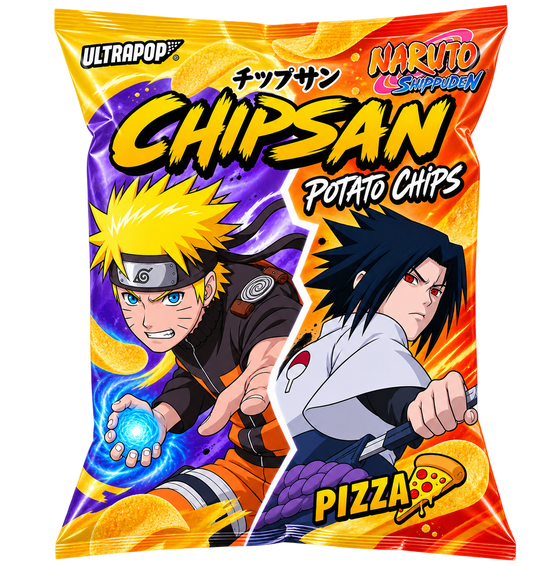 ULTRAPOP CHIPSAN KARTOFFELCHIPS PIZZA NARUTO 110G