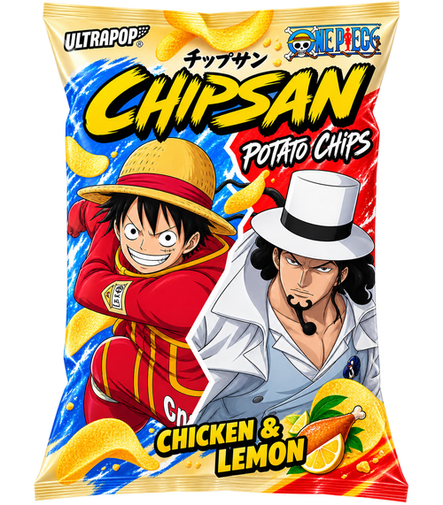 ULTRAPOP CHIPSAN KARTOFFELCHIPS CHICKEN & LEMON ONE PIECE 110G