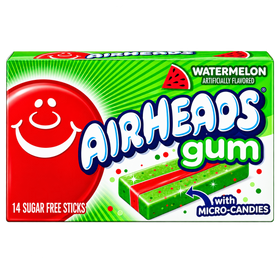 AIRHEADS GUM WATERMELON USA 34G