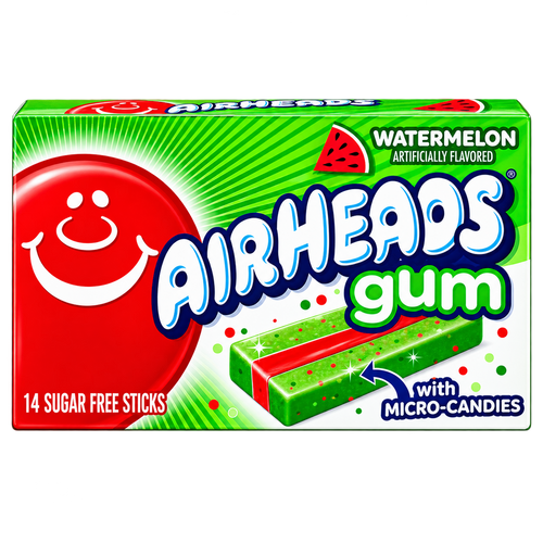 AIRHEADS GUM WATERMELON USA 34G